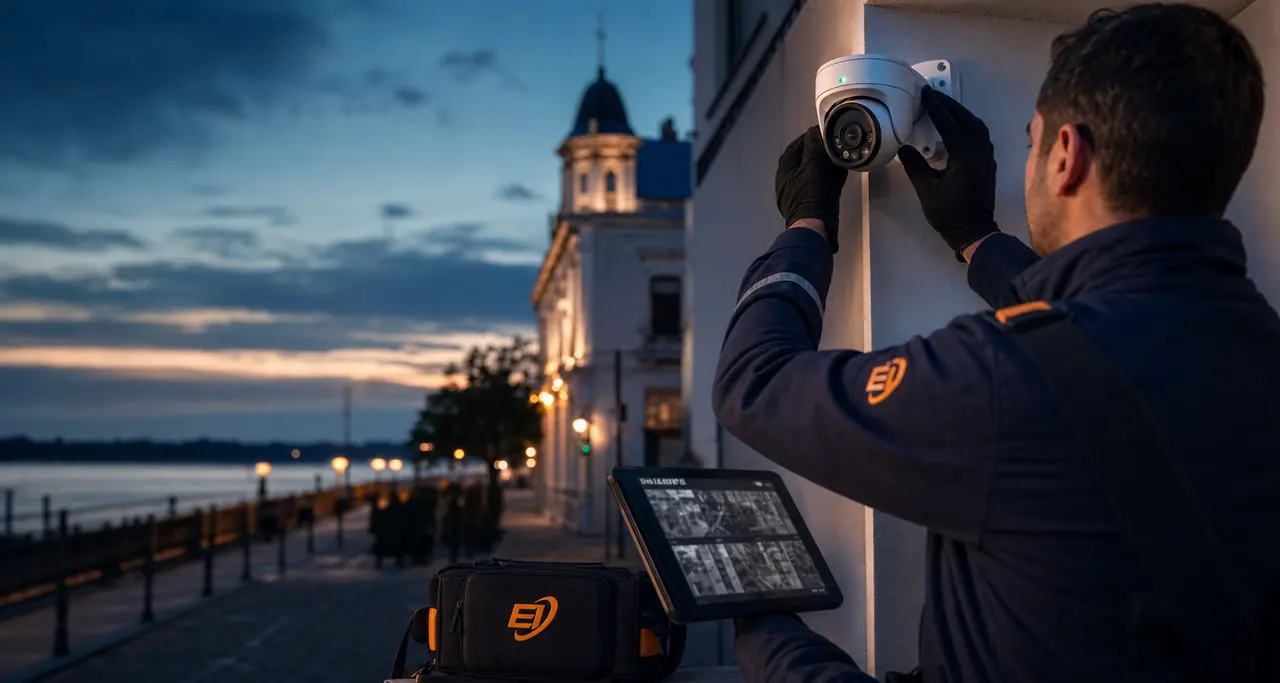 Instalación de cámaras de seguridad realizada por Escobar Instalaciones